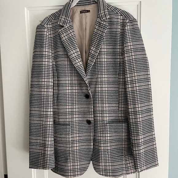 Like New J. McLaughlin Aubrey Houndstooth Plaid Blazer, size L - Picture 4 of 7